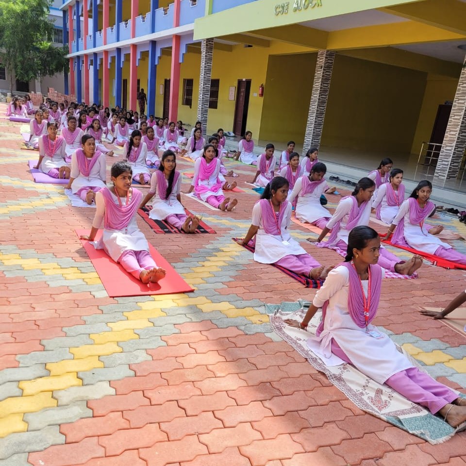 Yoga day celebration @ Arunachala College of Engineering for Women